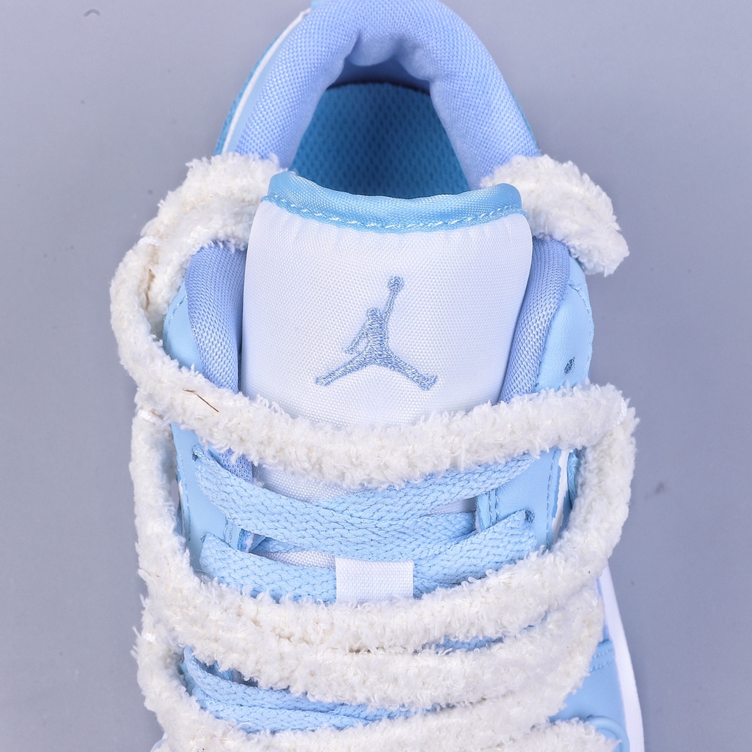 Air Jordan 1 Low White and Blue Deconstructed Drawstring Low Top DC0774-141