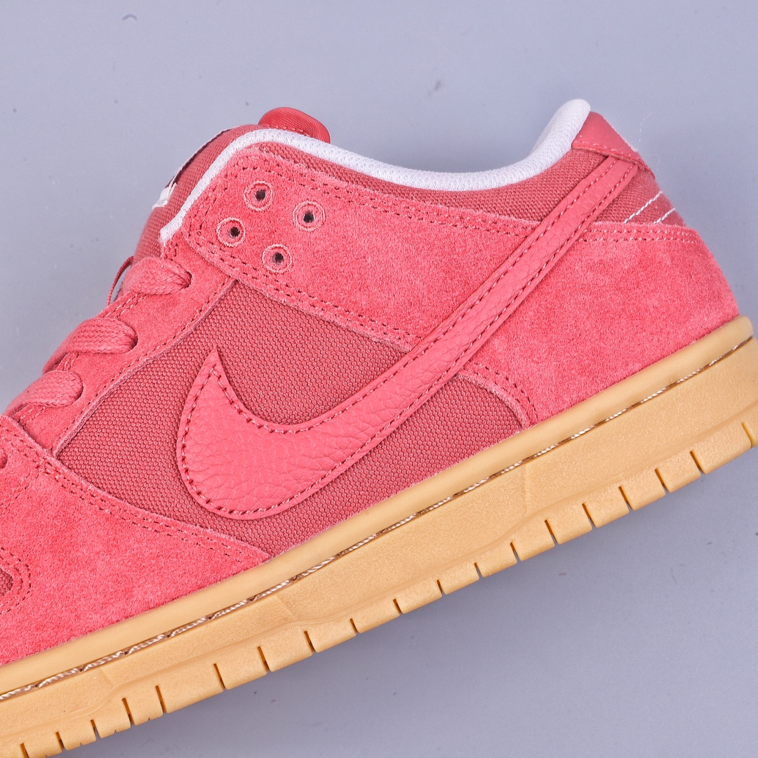 01 Nike SB Dunk Low Pro QS ”Adobe” dunk series low-top casual sports skateboard shoes ”red brick soil embryo raw rubber” DV5429-600