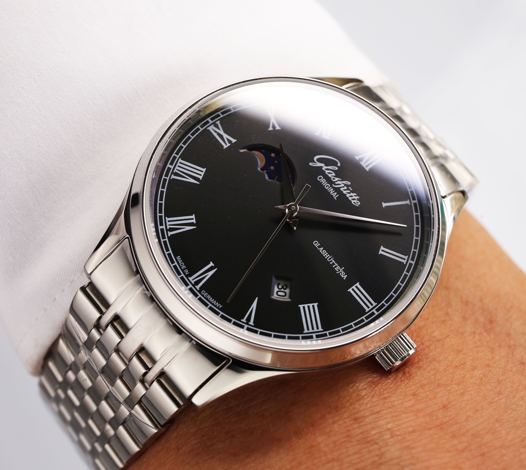 Luxury Men’s Watch: Grasuti Sun & Moon Star Series with Custom 821 Cores - 图片 6