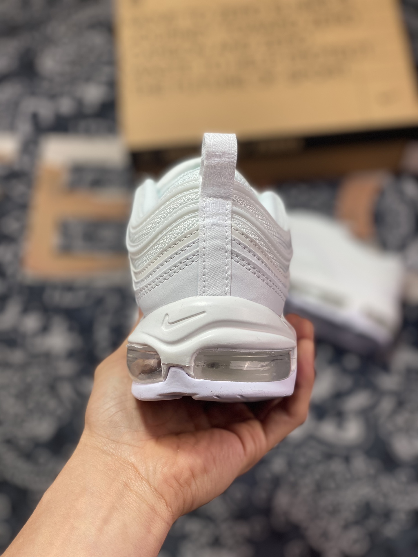 Nike Air Max 97 Next Nature ”Triple White” retro air cushion running shoes ”environmentally friendly new all white” DH8016-100