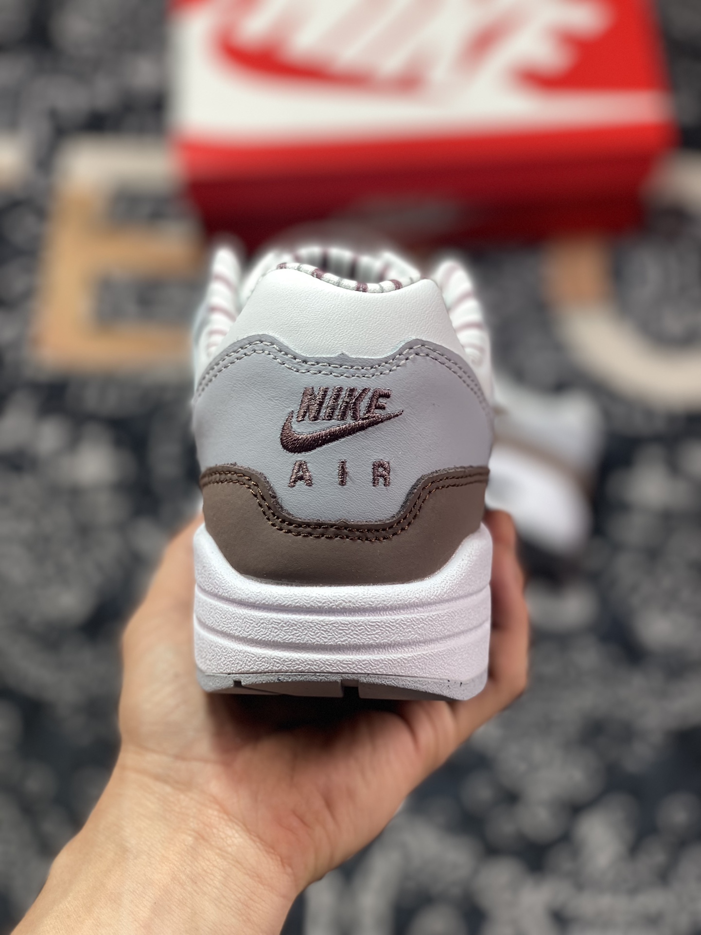 Nike Air Max 1 ”Shima Shima” White Brown Grey FB8916-100