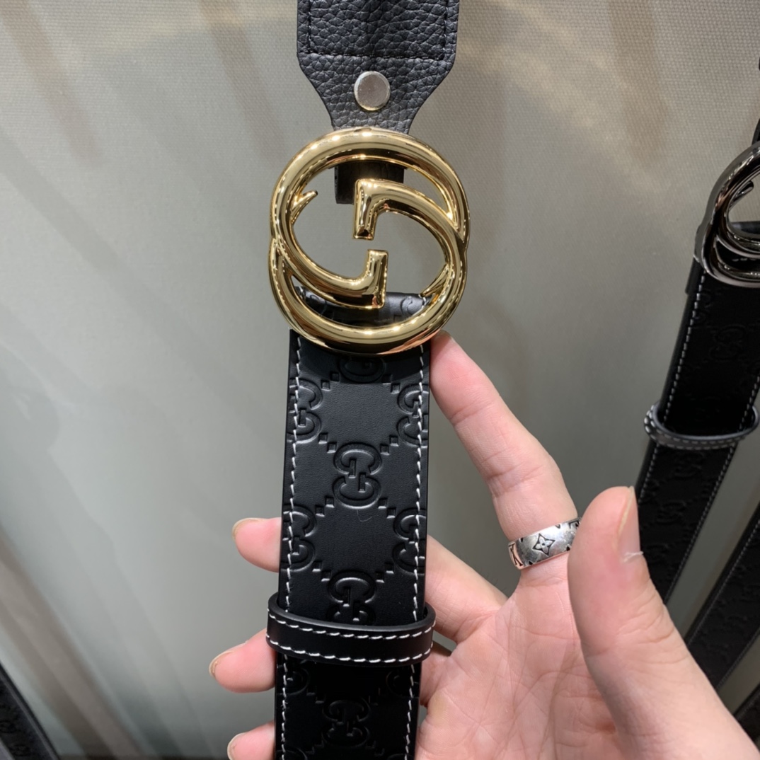 ️GUCCI古驰奢侈品男款双G带扣经