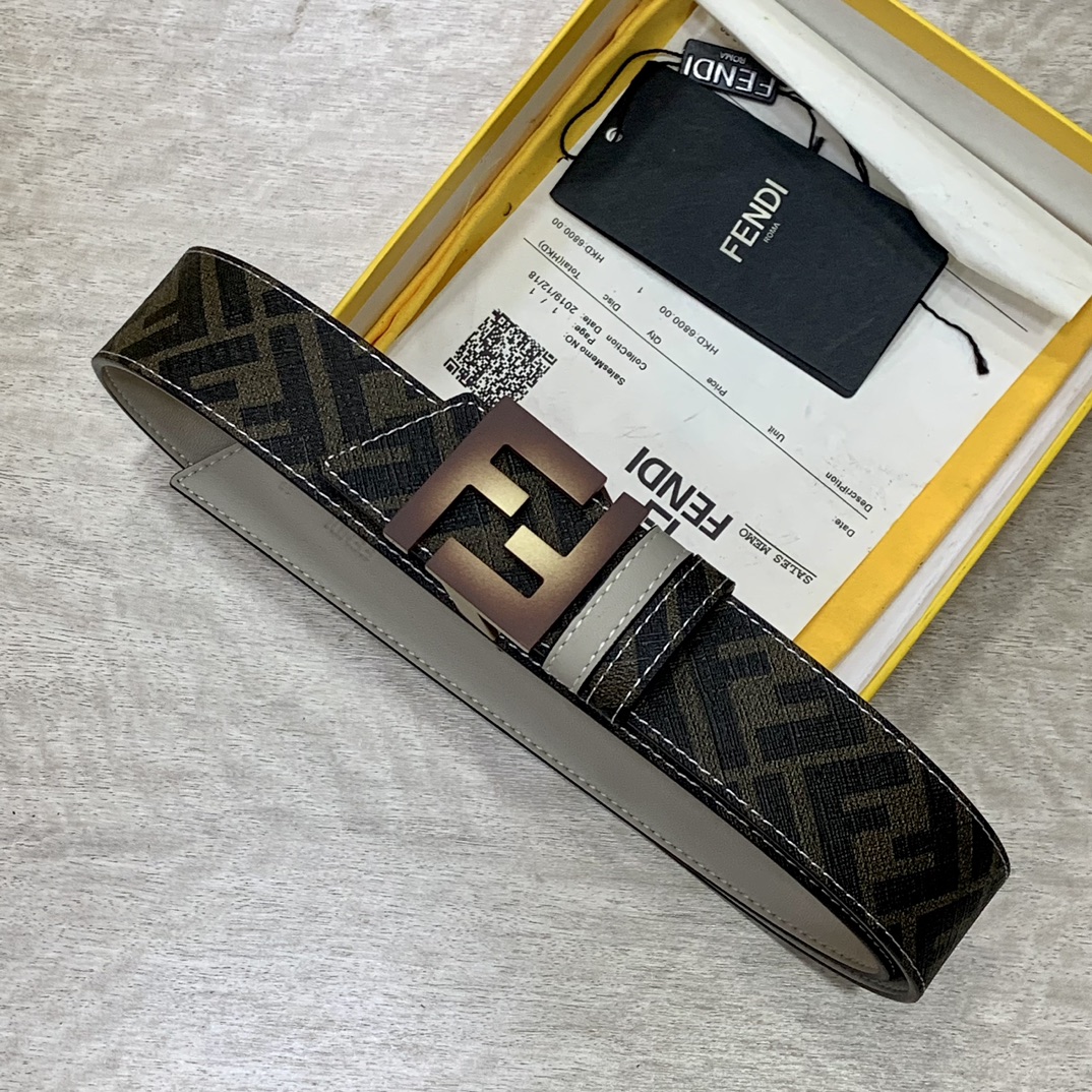 FENDI芬迪专柜同款宽4.0CM双