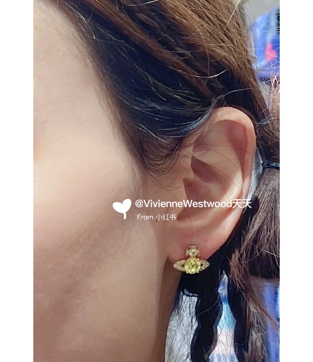💰80
Vivienne西太后新款五角星爱心黄色钻耳钉