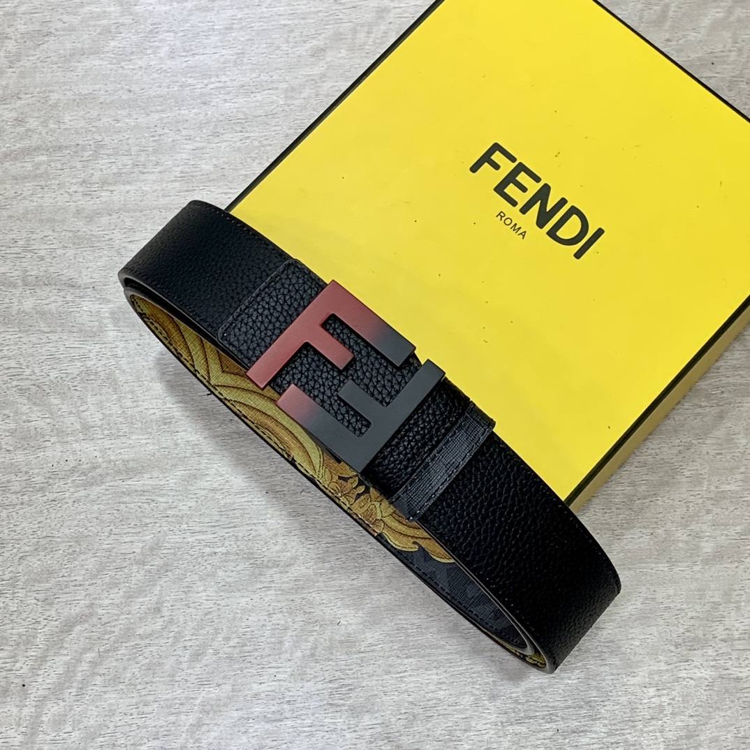 FENDI芬迪专柜同款宽4.0CM双