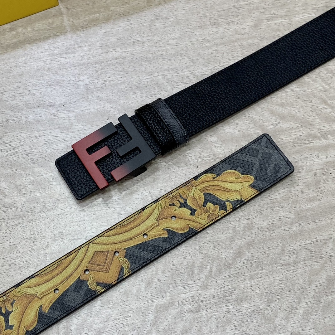 FENDI芬迪专柜同款宽4.0CM双