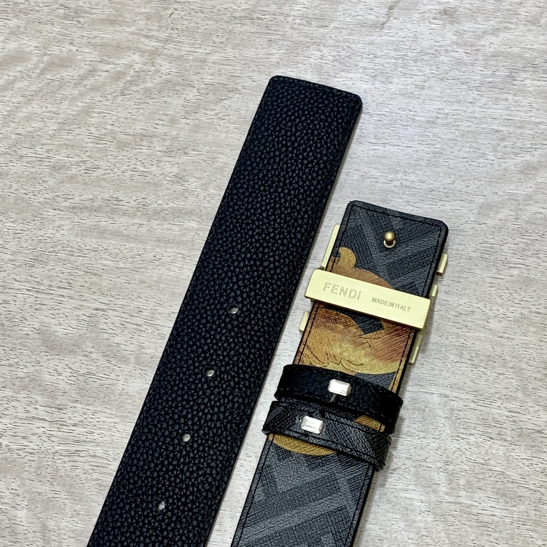FENDI芬迪专柜同款宽4.0CM双