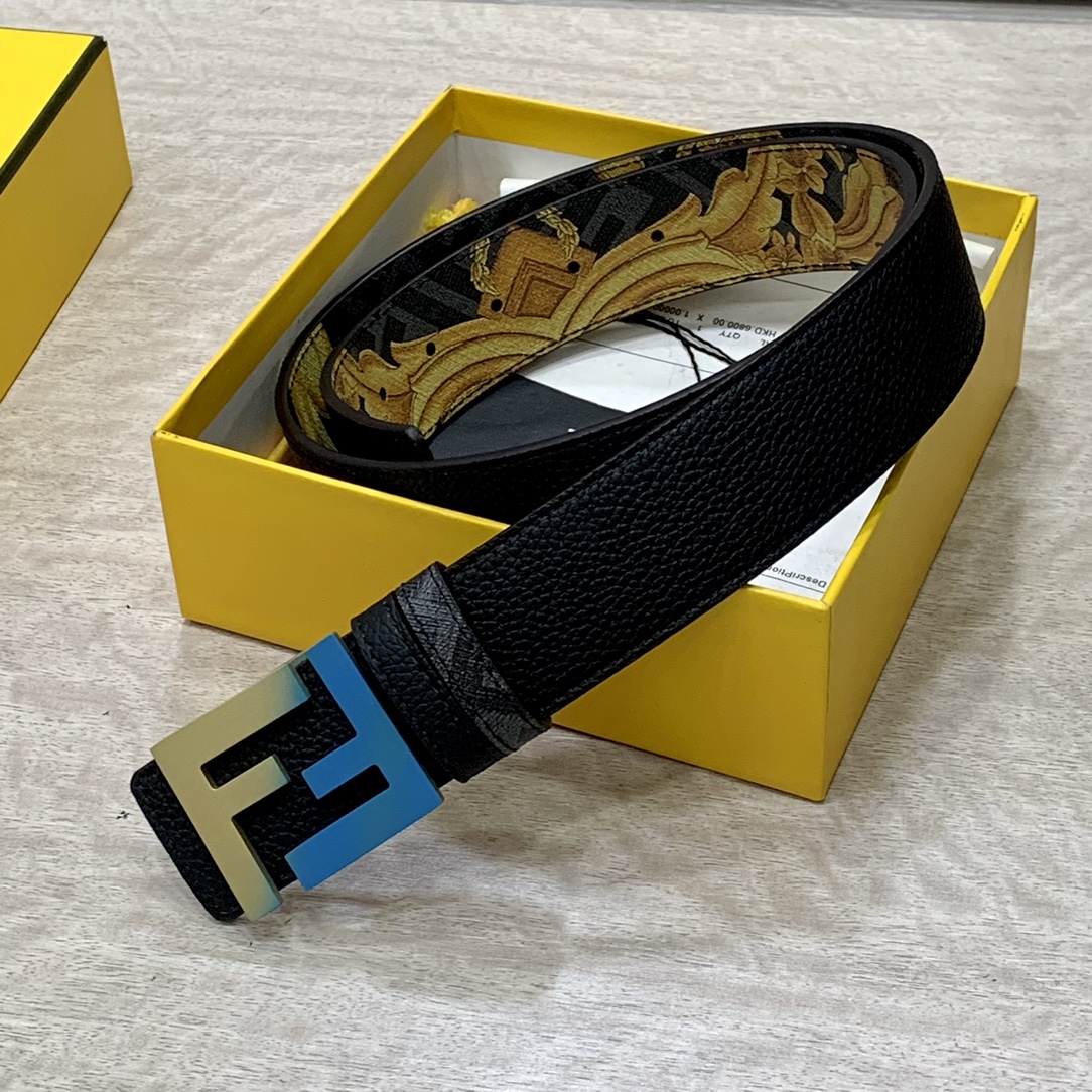 FENDI芬迪专柜同款宽4.0CM双