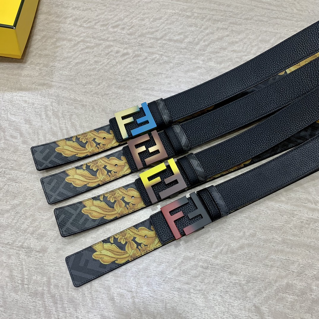 FENDI芬迪专柜同款宽4.0CM双