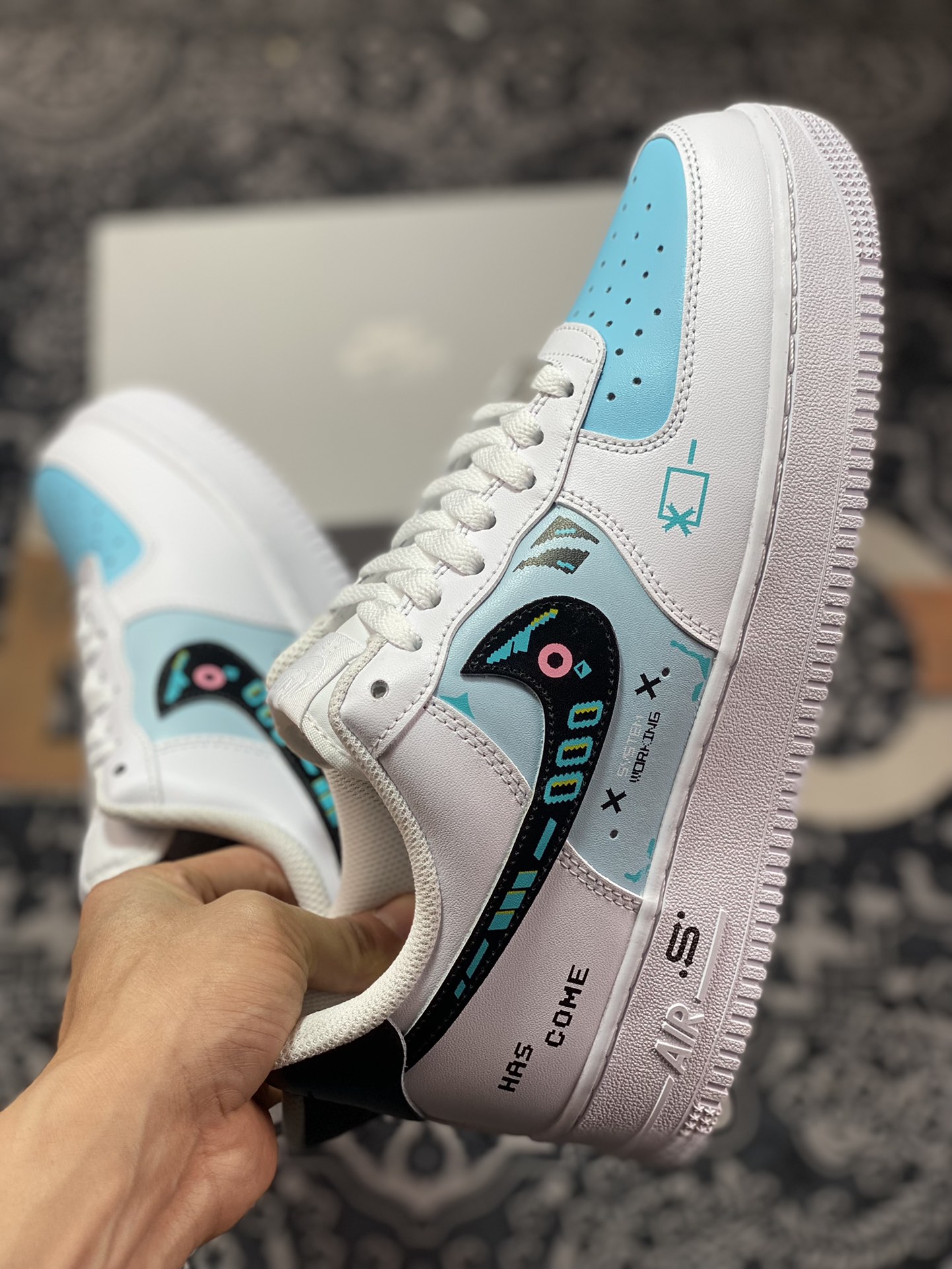 Official popular custom game theme Nike Air Force 1 Low '07 Cyberpunk 2077 CW2288-111