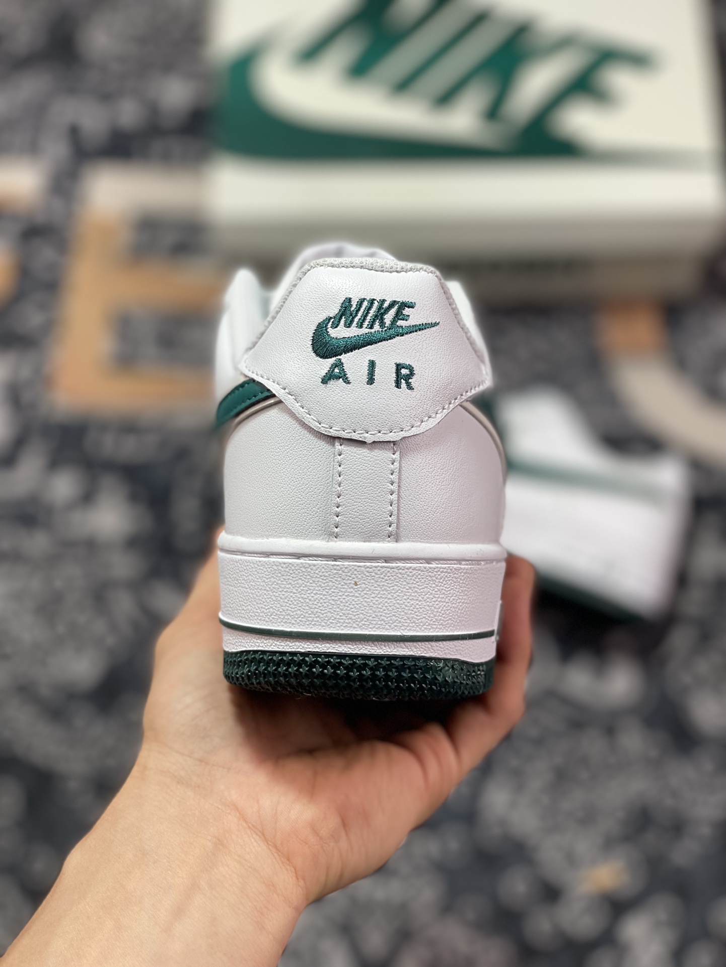 Nike Air Force 1 '07 Low QS ”White/University Blue Mini Swoosh” Air Force One Sneakers CV5696-966