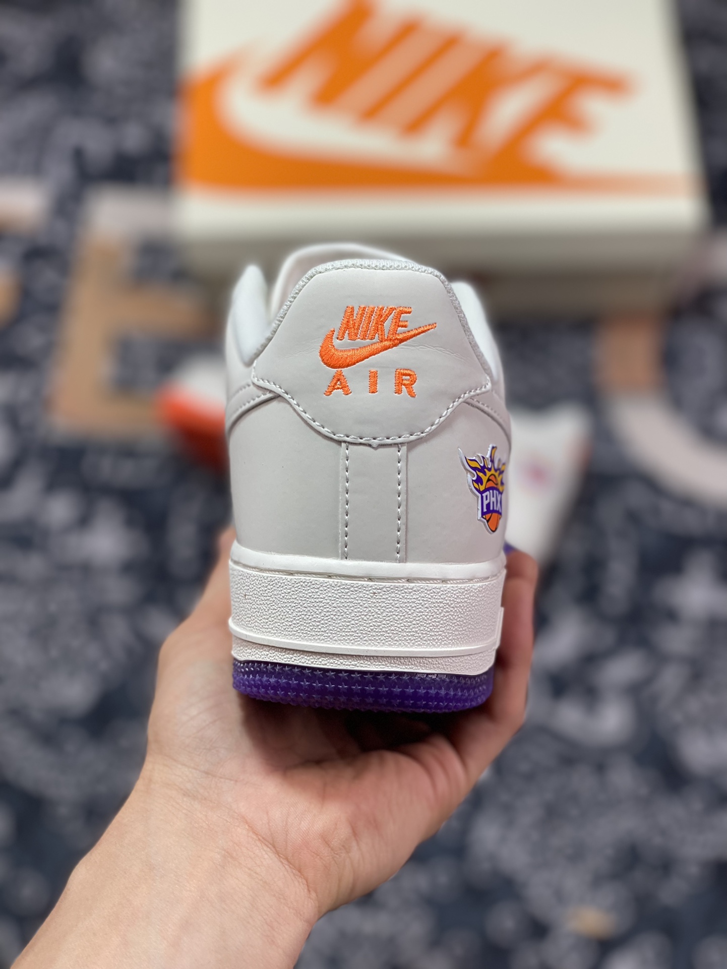 Nike Air Force 1'07 Low QS ”Sail/Deep Blue/Red/Phoenix Suns” Air Force One Sneakers PH8659-001