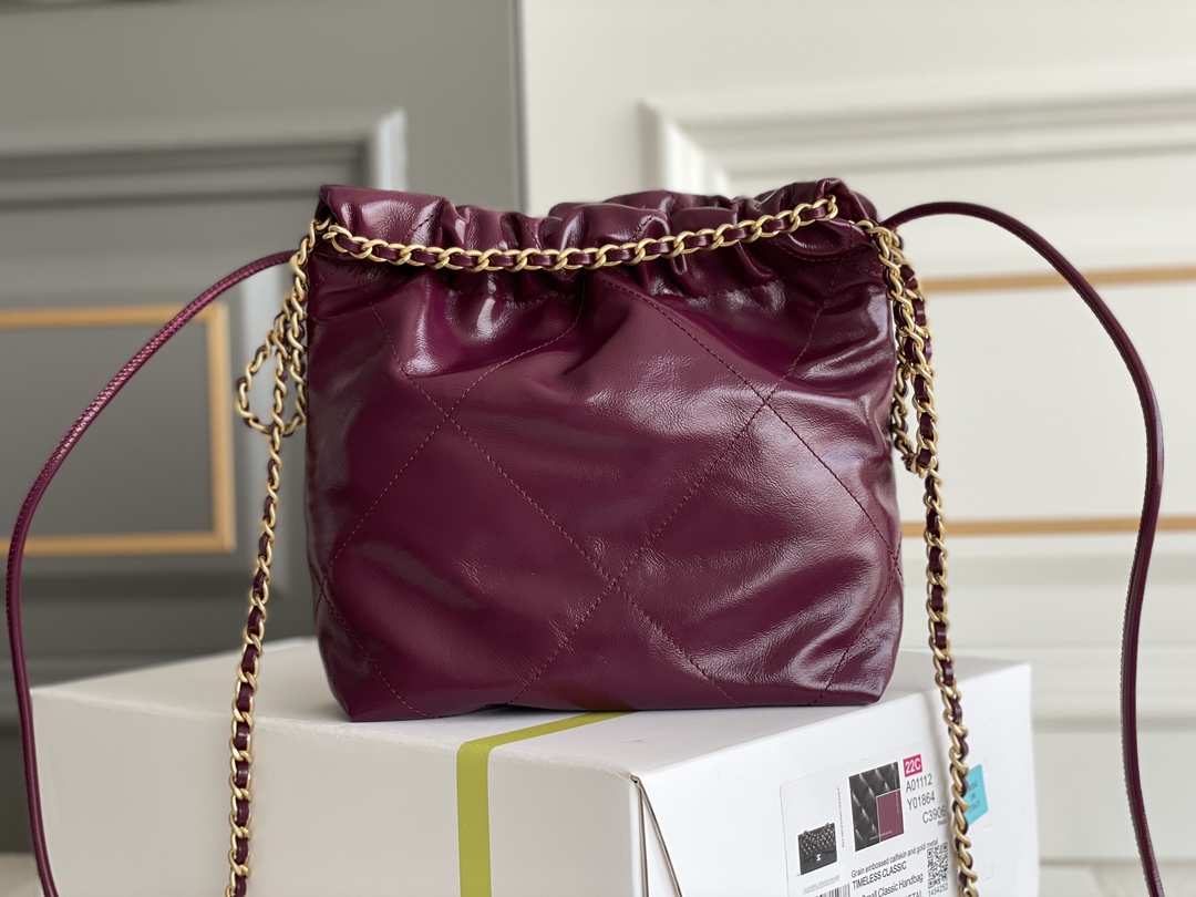 🌼现货 白金版▪️正品级 包装如图𝗖𝗵𝗮𝗻𝗲𝟭 𝟮𝟯𝗦春夏｜𝖬𝗂𝗇𝗂 𝟤𝟤𝖡𝖺𝗀 火龙果色专柜售价𝟥𝟪𝟤