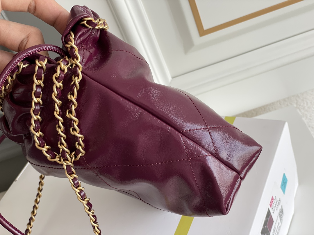 🌼现货 白金版▪️正品级 包装如图𝗖𝗵𝗮𝗻𝗲𝟭 𝟮𝟯𝗦春夏｜𝖬𝗂𝗇𝗂 𝟤𝟤𝖡𝖺𝗀 火龙果色专柜售价𝟥𝟪𝟤