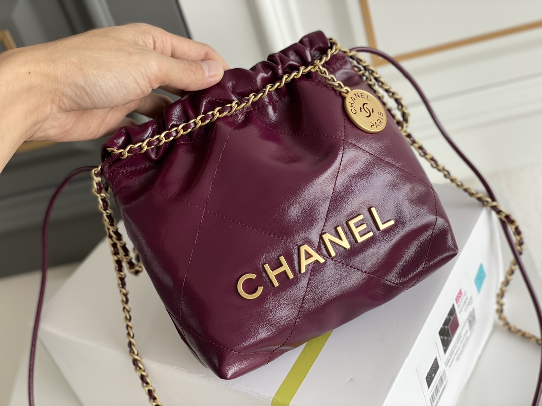 🌼现货 白金版▪️正品级 包装如图𝗖𝗵𝗮𝗻𝗲𝟭 𝟮𝟯𝗦春夏｜𝖬𝗂𝗇𝗂 𝟤𝟤𝖡𝖺𝗀 火龙果色专柜售价𝟥𝟪𝟤