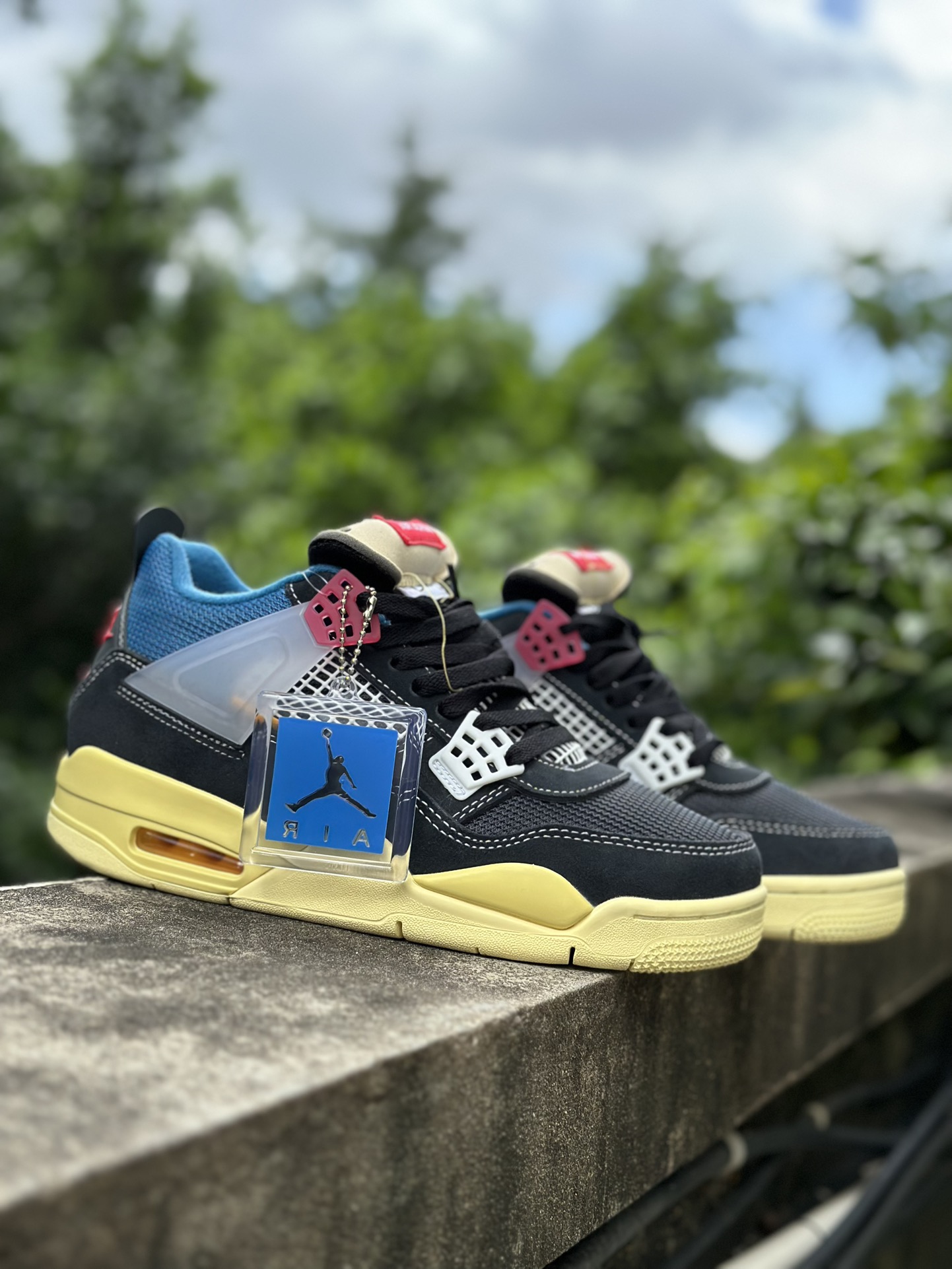 ¡¡Original puro‼️ Original puro, de fábrica‼️ Air Jordan AJ4 Retro Negro y Azul, versión de exportación, desa…