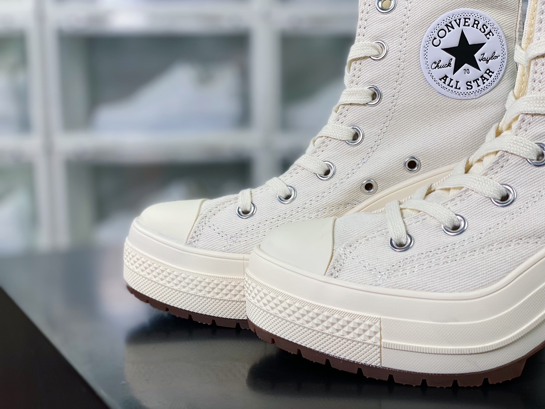 220 Converse All Star Chuck Taylor 1970s De Luxe Heel"White" 高跟鞋“帆布白黑”A05348C