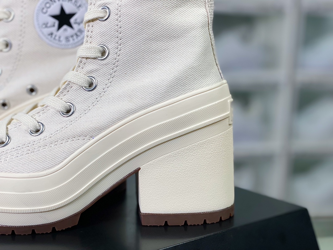 220 Converse All Star Chuck Taylor 1970s De Luxe Heel"White" 高跟鞋“帆布白黑”A05348C