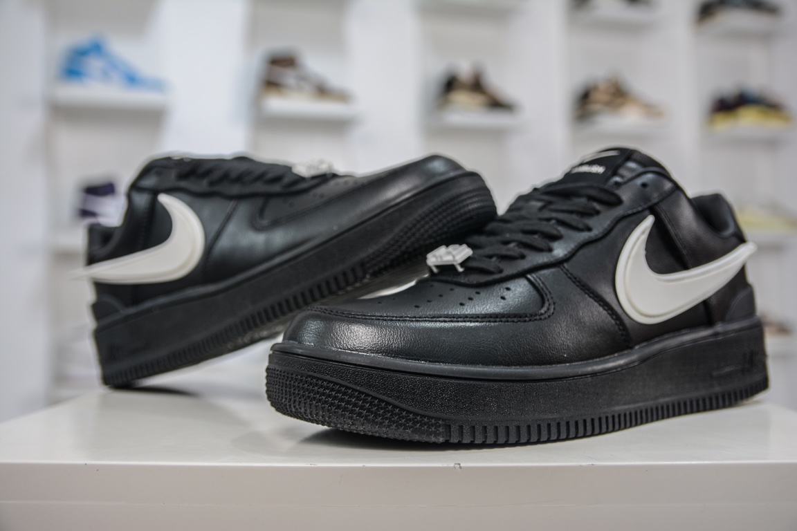 Upgraded version of Ambush x Nike Air Force 1 Low Black DV3464-001