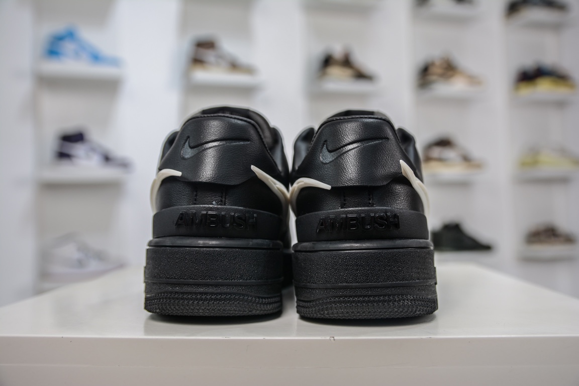 Upgraded version of Ambush x Nike Air Force 1 Low Black DV3464-001