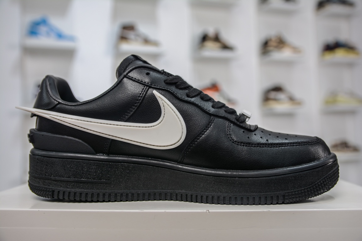 Upgraded version of Ambush x Nike Air Force 1 Low Black DV3464-001