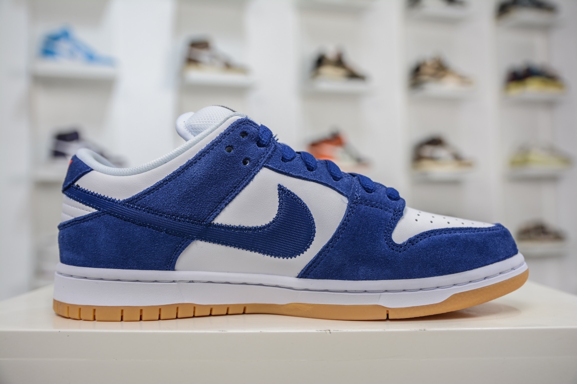 G Edition Nike SB DUNK Low White and Blue Los Angeles Dodgers DO9395-400