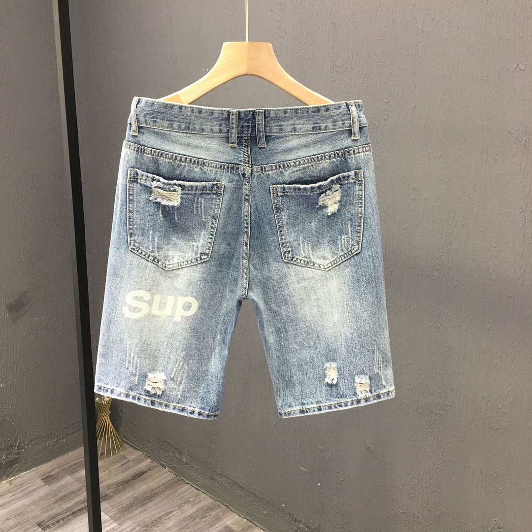 OC-411: Supreme 2022 Tank Broken Jeans – Classic Streetwear with Indigenous Production - 图片 2
