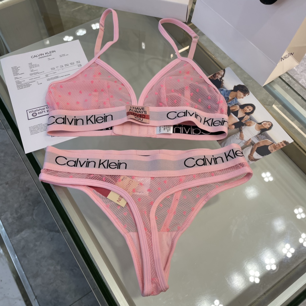 Calvin Klein Women's Valentine's Day Pink Bra and Panties Lingerie Set 6 i1683213727 2003 5