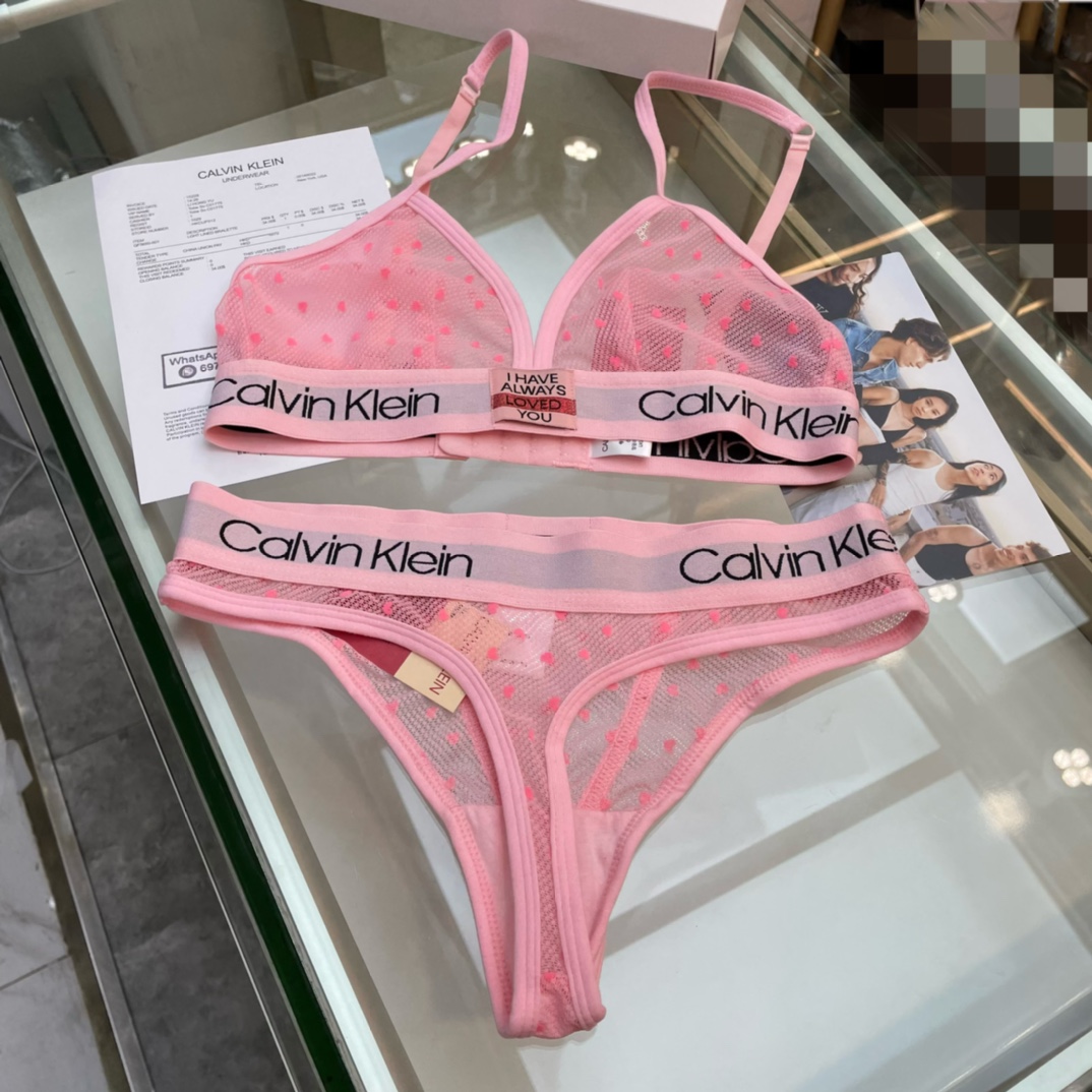 Calvin Klein Women's Valentine's Day Pink Bra and Panties Lingerie Set 4 i1683213727 6335 3