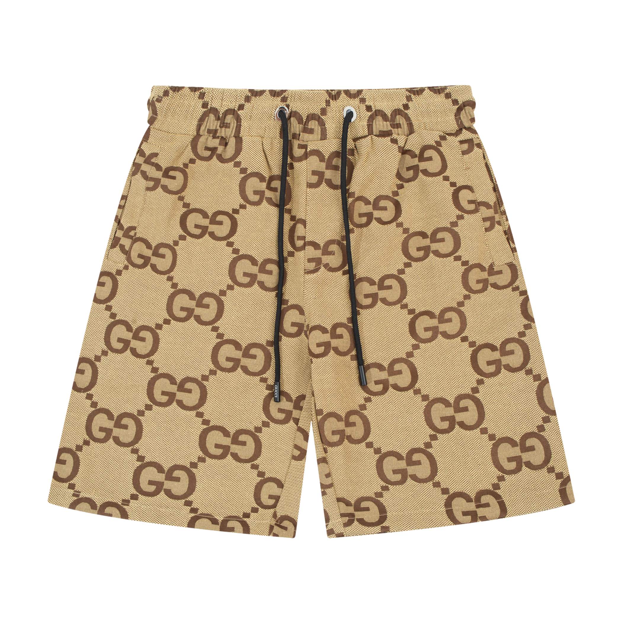 Pantalones cortos de jacquard Oxford nuevos de GUCCl 24SS, tela personalizada, técnica de punto con patrón oculto, logo…
