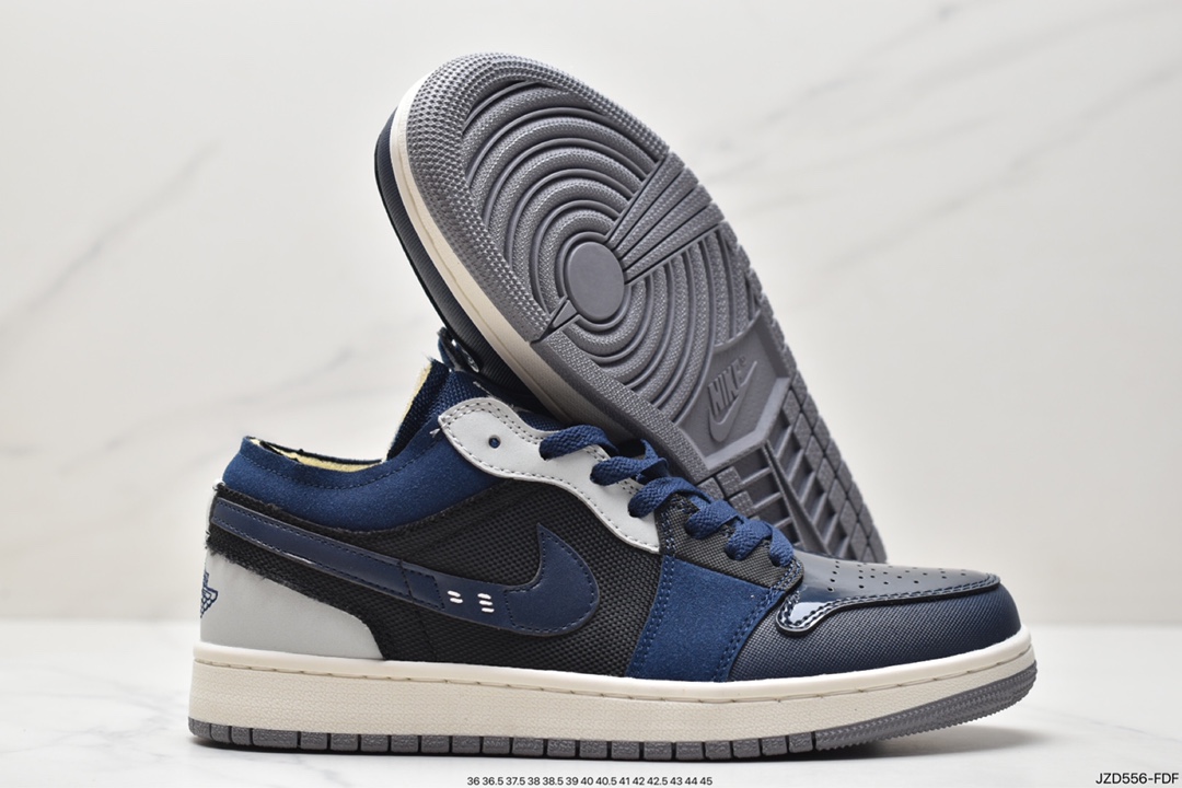 140 Air Jordan 1 Low 灰蓝拼接解构 DR8867-400