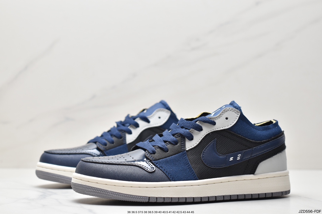 140 Air Jordan 1 Low 灰蓝拼接解构 DR8867-400