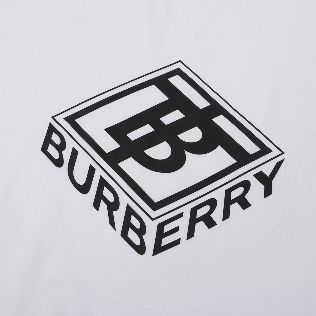 Burberry/巴宝莉 立体方块TB字母印花短袖