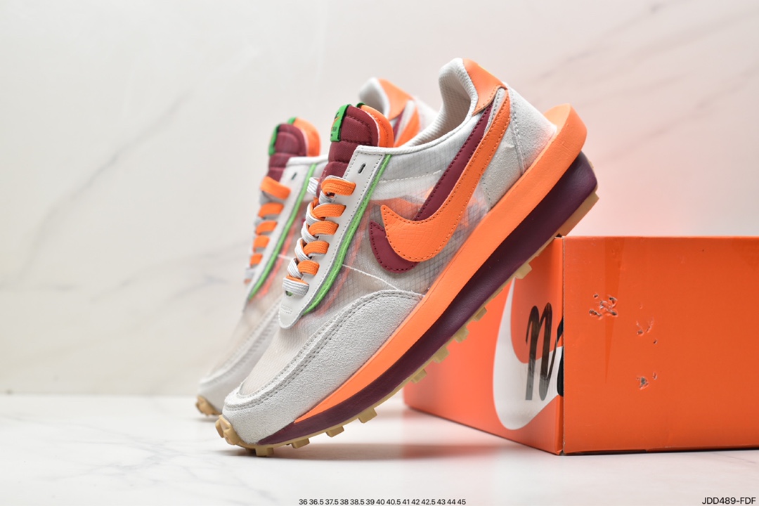 120 Fragment design x Sacai x Nike LDV Waffle Daybreak 藤原浩闪电三方联名深 DH2684-400