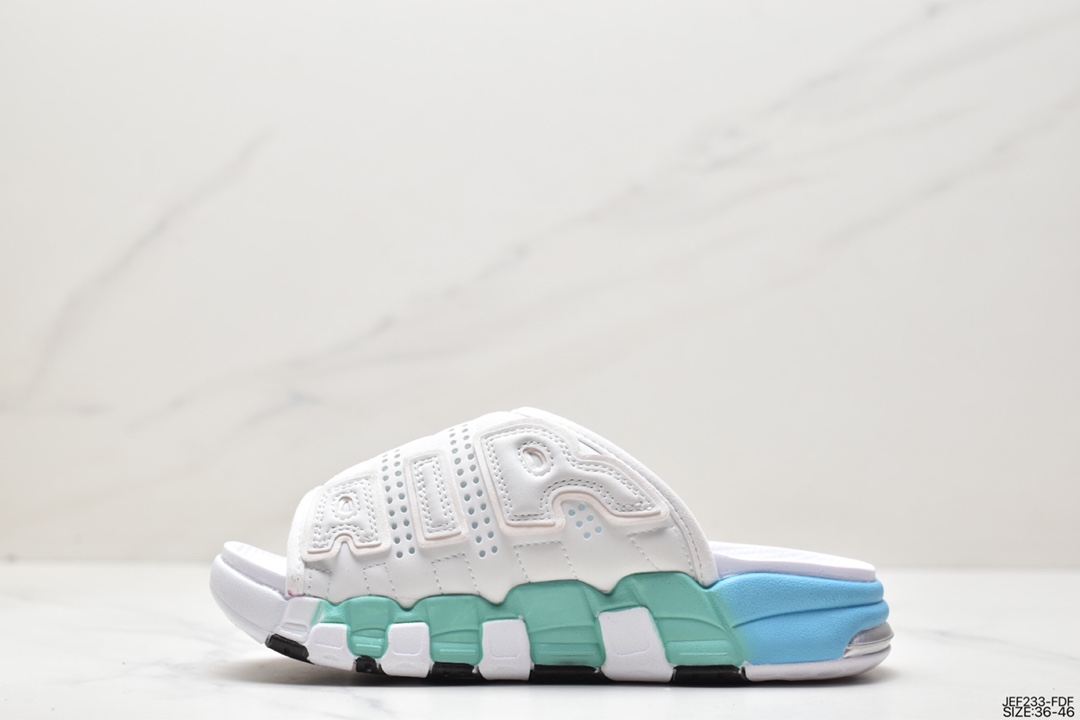 155 NIKE AIR MORE Uptempo Slide皮蓬拖鞋 FN3437-161