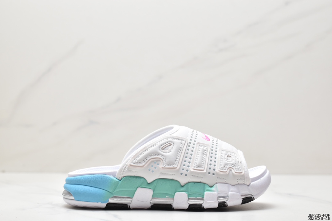 155 NIKE AIR MORE Uptempo Slide皮蓬拖鞋 FN3437-161