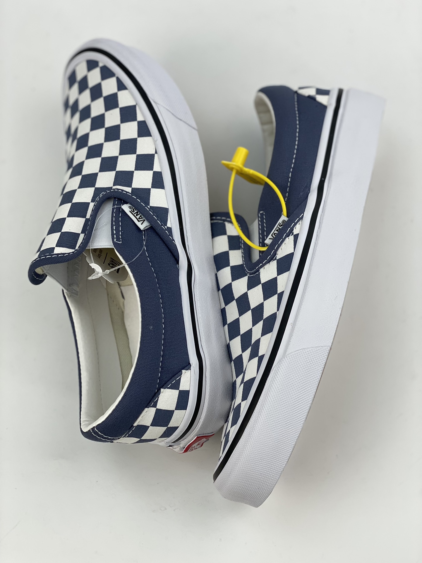 Vans Slip-On 98 white and blue slip-on non-slip wear-resistant low-top sneakers