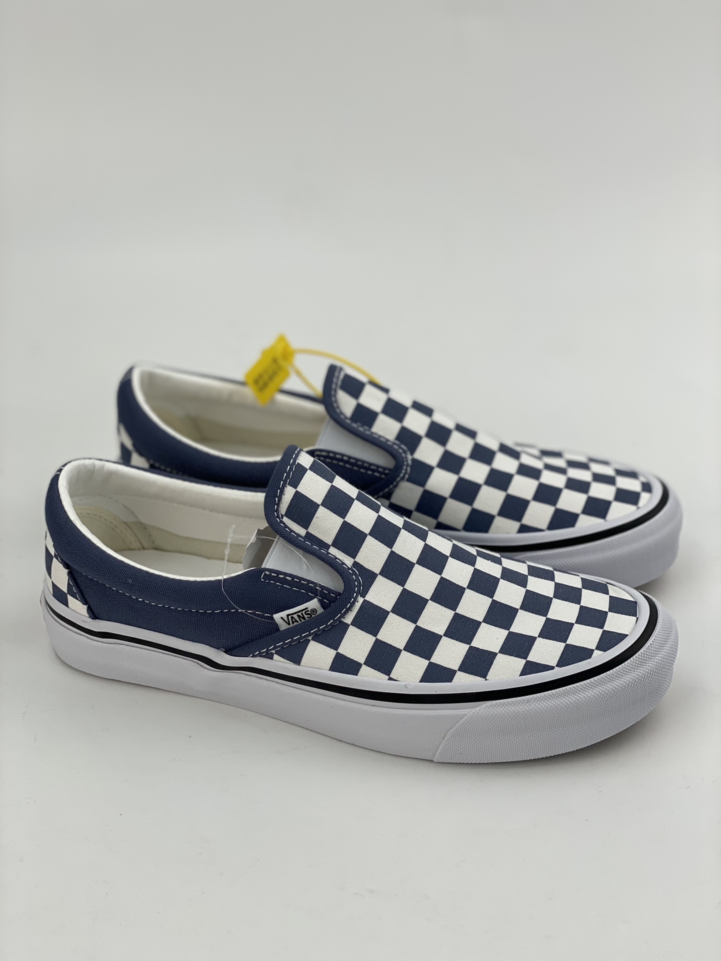 Vans Slip-On 98 white and blue slip-on non-slip wear-resistant low-top sneakers