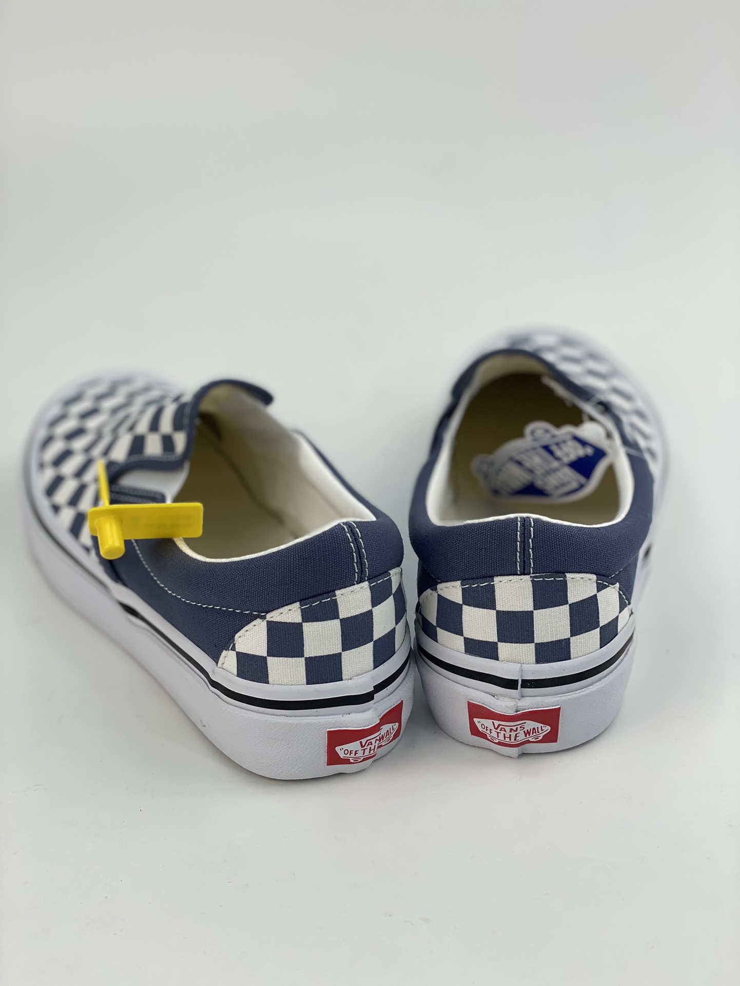 Vans Slip-On 98 white and blue slip-on non-slip wear-resistant low-top sneakers