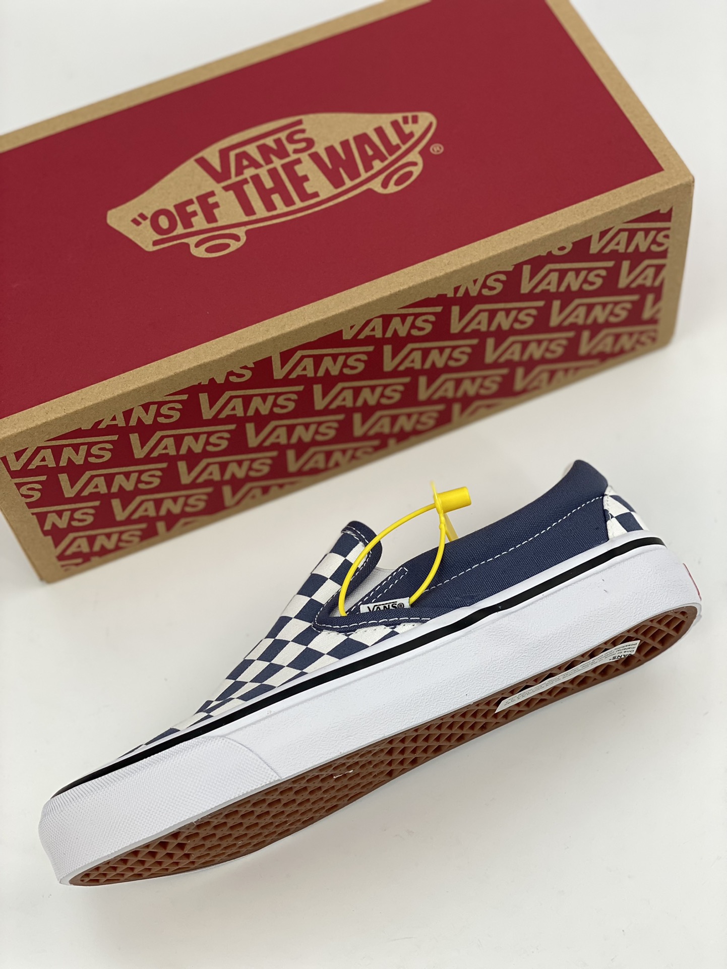 140 Vans Slip-On 98 白蓝一脚蹬 防滑耐磨低帮板鞋