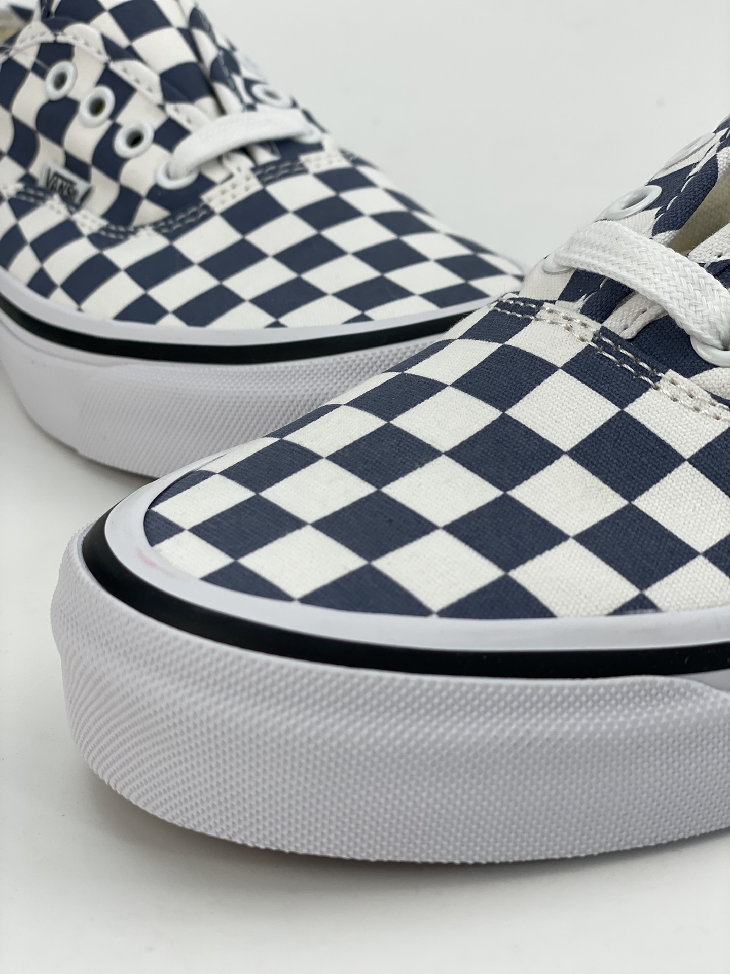 Vans Authentic 44 white and blue non-slip wear-resistant low-top sneakers