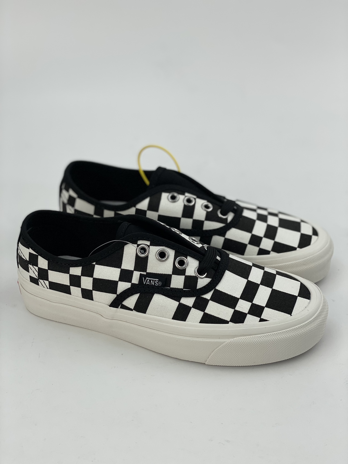 VANS Woven Check Authentic 44 DX irregular checkerboard pattern sneakers