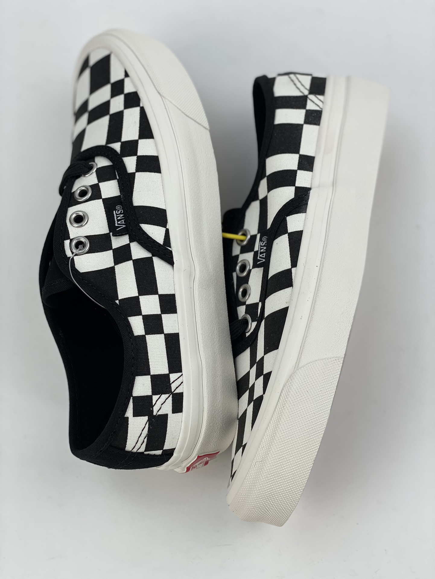 VANS Woven Check Authentic 44 DX irregular checkerboard pattern sneakers