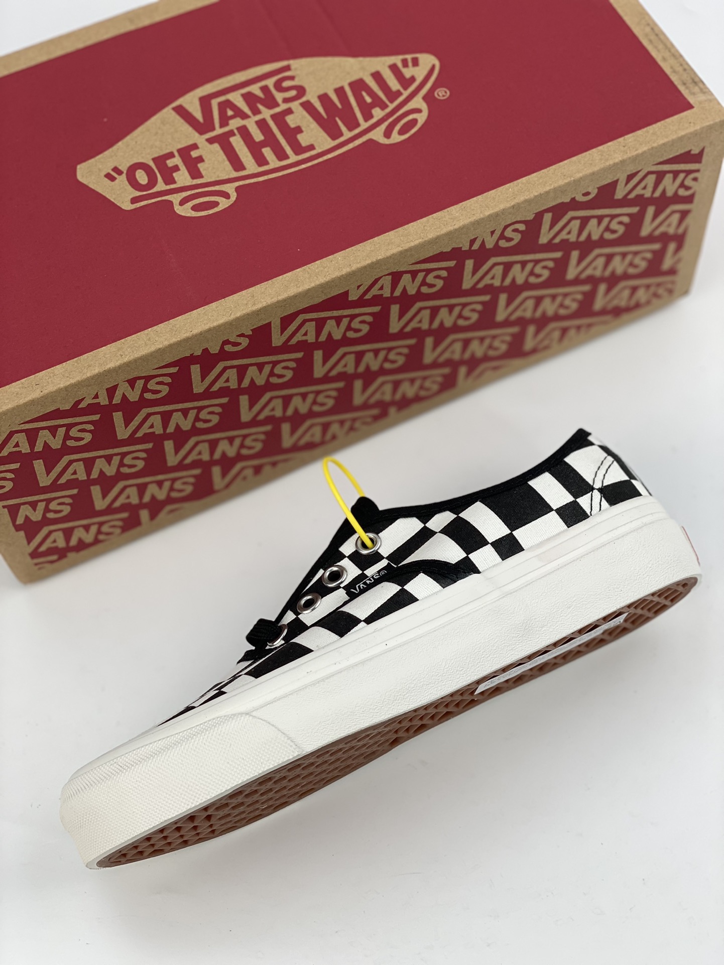 VANS Woven Check Authentic 44 DX irregular checkerboard pattern sneakers