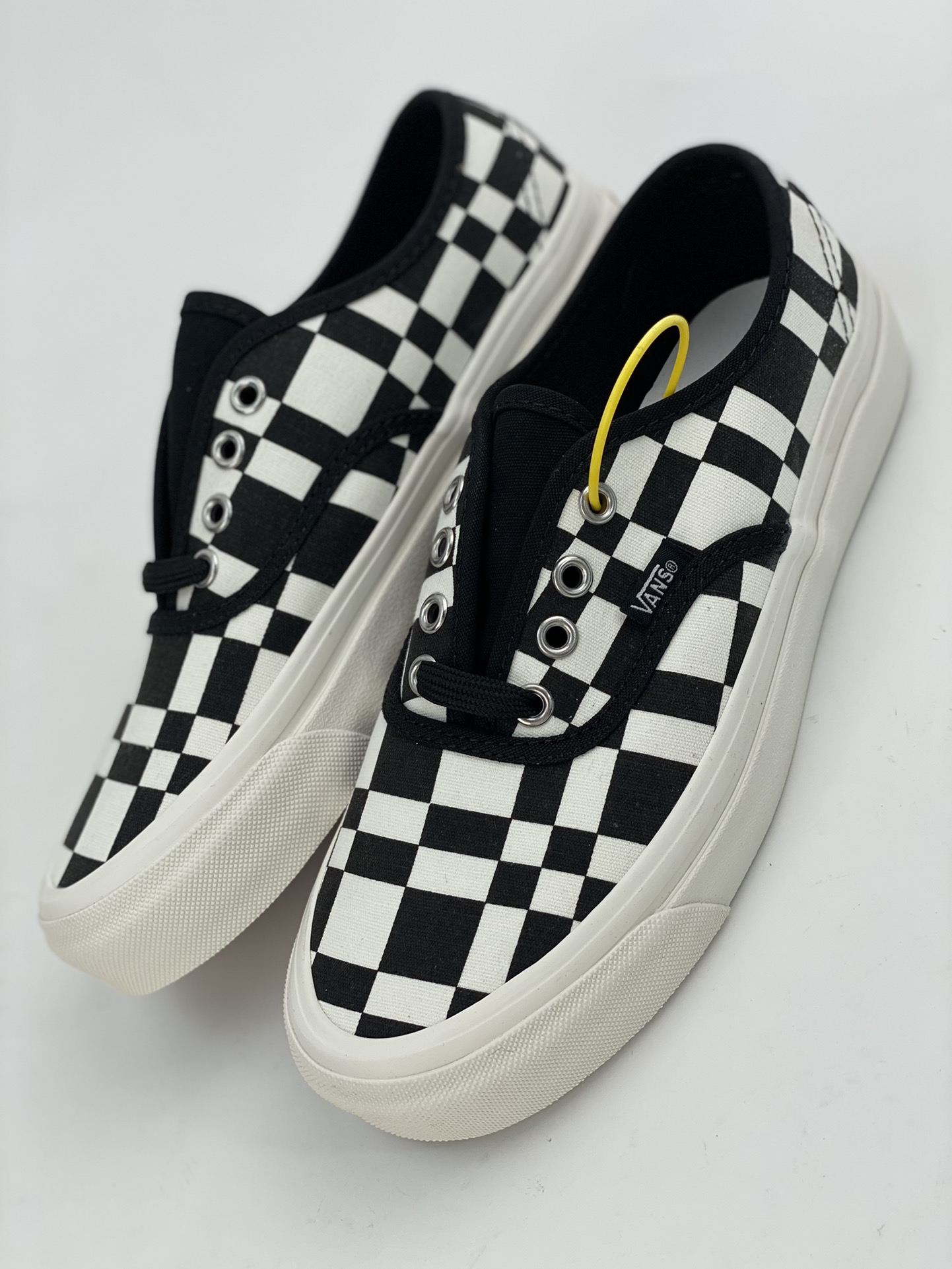 VANS Woven Check Authentic 44 DX irregular checkerboard pattern sneakers