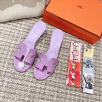Hermes AAA+
 Shoes Sandals Chamois Genuine Leather Fashion