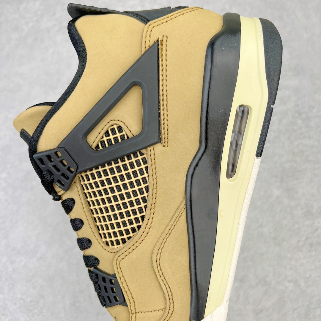 图片[7]-＃PB版 福利特价 Air Jordan AJ4 Retro 耗时半年巨作 全套原纸板楦头开发 调试30余版 确保原汁原味完美呈现四代版型 一比一鞋头弧度高度趴度鞋身弧度 此版本只针对中端市场 皮料材质有所更替 其他数据细节工艺流程均保持公司一致 细节品控鞋型随意秒杀市面3XX 4XX 原厂TPU网格鞋带扣 正确内里网布 菱角分明不变形无多余毛边 柔软性质感一致于原鞋 原厂织唛标 原厂飞人电绣工艺 独家绑鞋带手法 印刷中底布 四线拉帮 米色美纹纸贴合固定 进口港宝加持 后跟自然饱满 全鞋荧光划线卡点 追求极致完美 每一双都是工艺品 多重QC质检 超越公司货的品控标准 实实在在的免检产品 尺码：40 40.5 41 42 42.5 43 44 44.5 45 46 47.5-选品中心