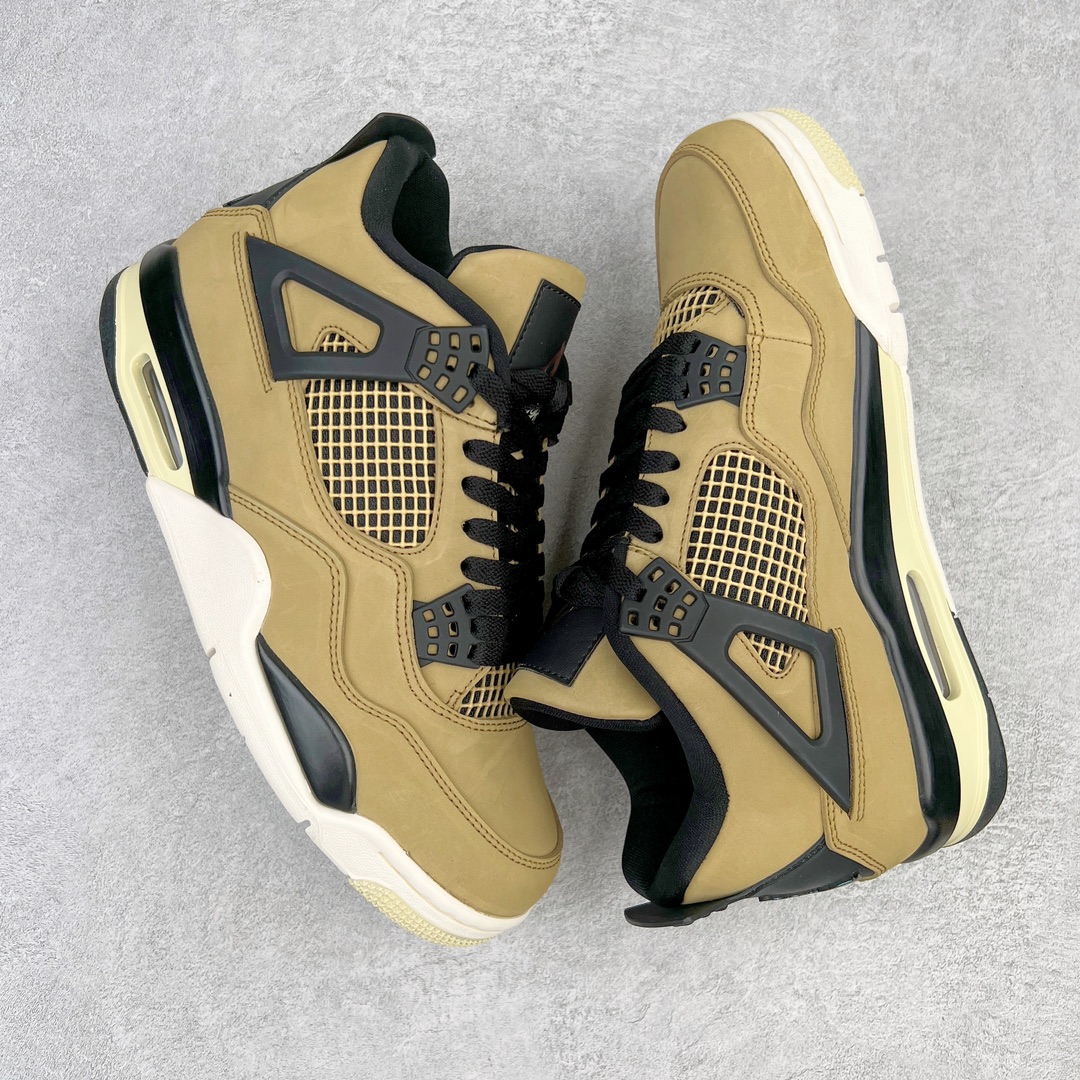 图片[3]-＃PB版 福利特价 Air Jordan AJ4 Retro 耗时半年巨作 全套原纸板楦头开发 调试30余版 确保原汁原味完美呈现四代版型 一比一鞋头弧度高度趴度鞋身弧度 此版本只针对中端市场 皮料材质有所更替 其他数据细节工艺流程均保持公司一致 细节品控鞋型随意秒杀市面3XX 4XX 原厂TPU网格鞋带扣 正确内里网布 菱角分明不变形无多余毛边 柔软性质感一致于原鞋 原厂织唛标 原厂飞人电绣工艺 独家绑鞋带手法 印刷中底布 四线拉帮 米色美纹纸贴合固定 进口港宝加持 后跟自然饱满 全鞋荧光划线卡点 追求极致完美 每一双都是工艺品 多重QC质检 超越公司货的品控标准 实实在在的免检产品 尺码：40 40.5 41 42 42.5 43 44 44.5 45 46 47.5-选品中心
