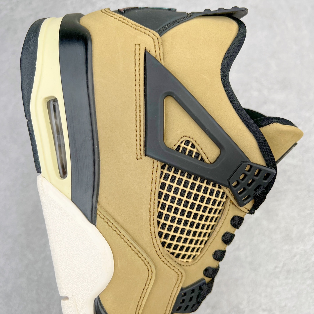 图片[6]-＃PB版 福利特价 Air Jordan AJ4 Retro 耗时半年巨作 全套原纸板楦头开发 调试30余版 确保原汁原味完美呈现四代版型 一比一鞋头弧度高度趴度鞋身弧度 此版本只针对中端市场 皮料材质有所更替 其他数据细节工艺流程均保持公司一致 细节品控鞋型随意秒杀市面3XX 4XX 原厂TPU网格鞋带扣 正确内里网布 菱角分明不变形无多余毛边 柔软性质感一致于原鞋 原厂织唛标 原厂飞人电绣工艺 独家绑鞋带手法 印刷中底布 四线拉帮 米色美纹纸贴合固定 进口港宝加持 后跟自然饱满 全鞋荧光划线卡点 追求极致完美 每一双都是工艺品 多重QC质检 超越公司货的品控标准 实实在在的免检产品 尺码：40 40.5 41 42 42.5 43 44 44.5 45 46 47.5-选品中心