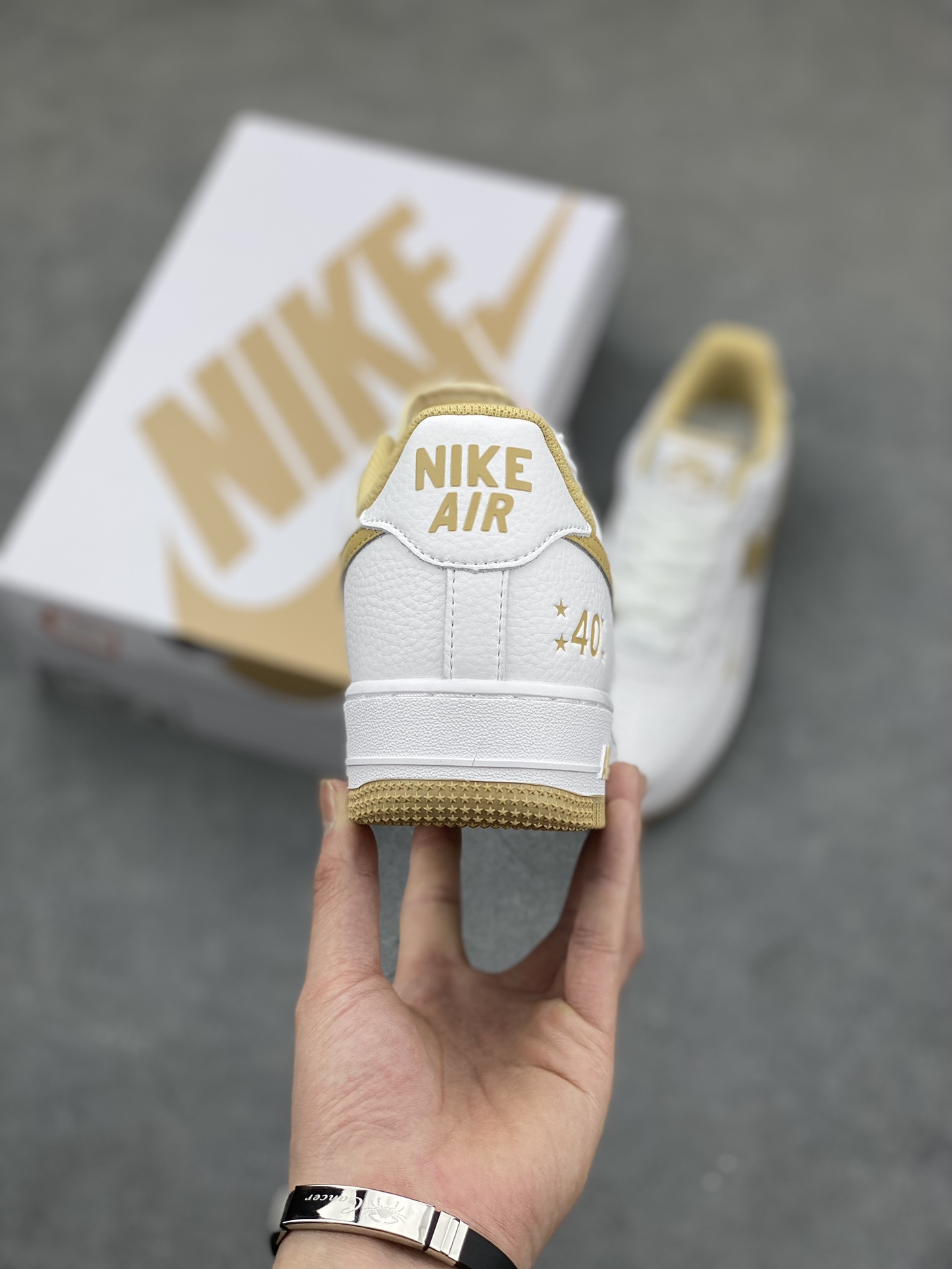 Nike Air Force 1 Low '07 40th Anniversary White/Khaki Casual Sneakers 5 i1683244555 4865 3